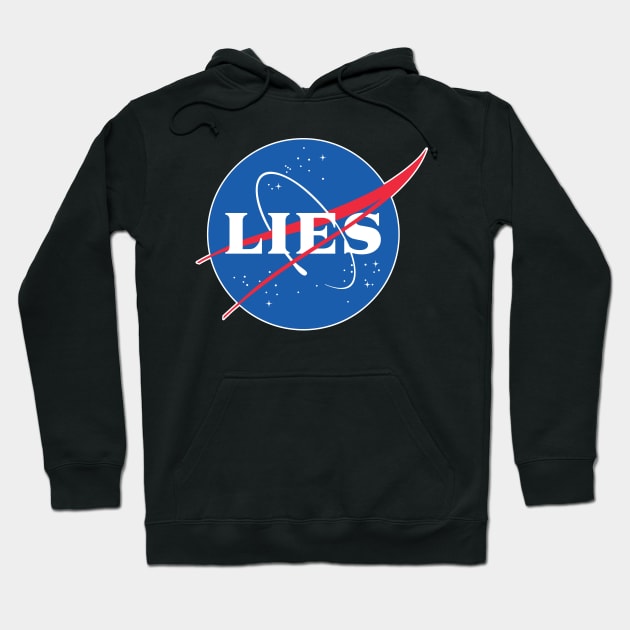 NASA/LIES - Logo Tribute/Parody Design Hoodie by DankFutura